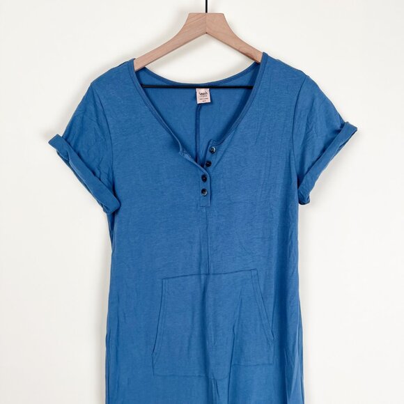 Anyday Romper Smash + Tess Jumpsuit Pocket Short Sleeve Jogger Long Pants Button - Picture 6 of 10